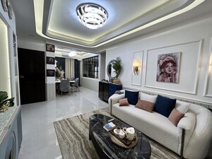 Living Room in 3 BHK Apartment at Larkins 315 Rio, Panch Pakhadi – for Sale