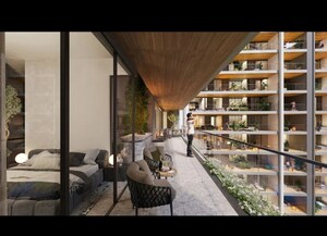 Balcony in 4 BHK Apartment at Elan The Presidential, Sector 106 – for Sale