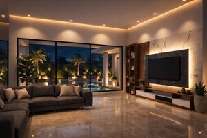 Living Room in 4 BHK Villa at Thevakkal – for Sale