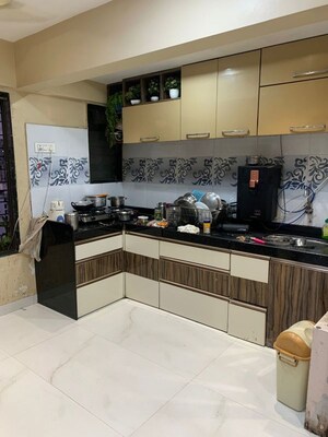 Kitchen in 1 BHK Apartment at Aura Heights, Girgaon – for Sale