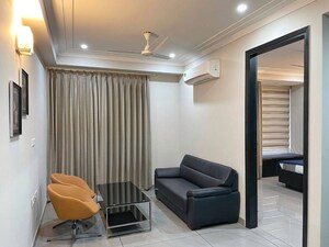 Living Room in 1 BHK Apartment at Saket – for Rent