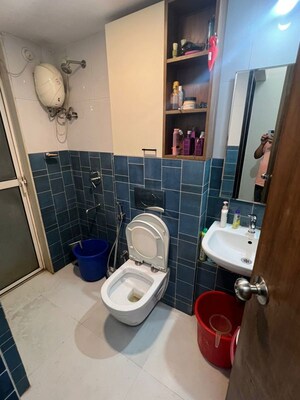 Bathroom in 2 BHK Apartment at Lodha Amara New Tower, Kolshet Road – for Rent