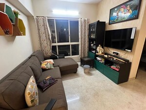 Living Room in 2 BHK Apartment at Lodha Amara New Tower, Kolshet Road – for Rent
