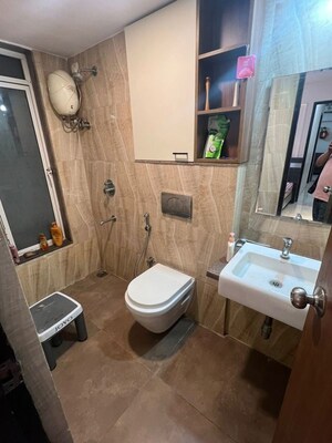 Bathroom in 2 BHK Apartment at Lodha Amara New Tower, Kolshet Road – for Rent