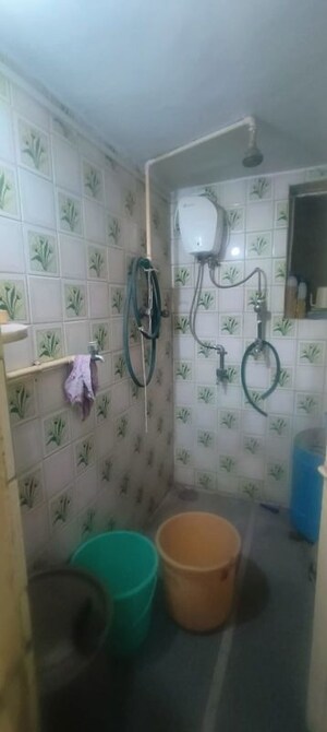 Bathroom in 1 BHK Apartment at Adarsha Priyadarshini CHS, Kalwa – for Rent