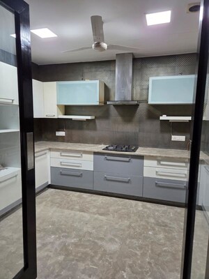 Kitchen in 4 BHK Builder Floor at West End Colony – for Rent
