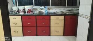 Kitchen in 1 BHK Apartment at Green Acres Apartment, Waghbil – for Rent