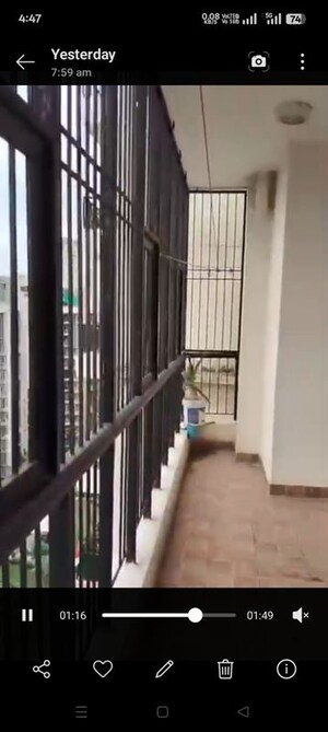 Balcony in 3 BHK Apartment at Supertech Czar Villa, Omicron I Greater Noida – for Rent