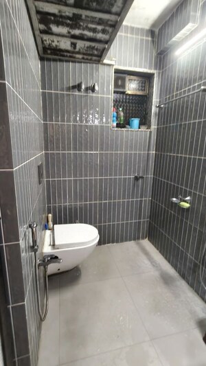 Bathroom in 2.5 BHK Apartment at Chaurang CHS, Sanpada – for Rent