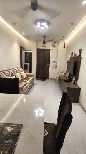 Living Room in 2.5 BHK Apartment at Chaurang CHS, Sanpada – for Rent