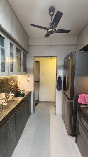Kitchen in 2.5 BHK Apartment at Chaurang CHS, Sanpada – for Rent