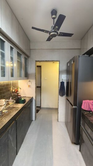 Kitchen in 2.5 BHK Apartment at Chaurang CHS, Sanpada – for Rent
