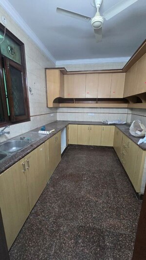 Kitchen in 3 BHK Builder Floor at Sarvodaya Enclave – for Rent