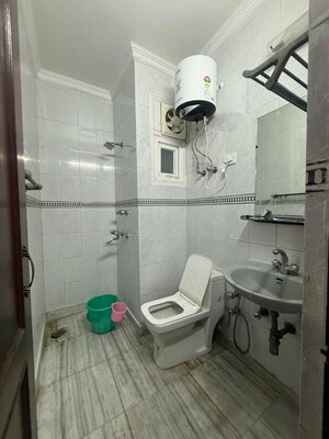 Bathroom in 3 BHK Builder Floor at Chittaranjan Park – for Rent