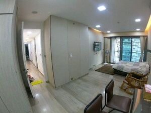 Living Room in 4 BHK Apartment at Lodha World Crest, Worli – for Rent