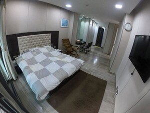 Bathroom in 4 BHK Apartment at Lodha World Crest, Worli – for Rent