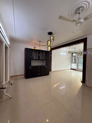 Bedroom in 3 BHK Builder Floor at Nehru Enclave – for Rent
