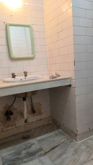 Bathroom in 3 BHK Builder Floor at Chittaranjan Park – for Rent
