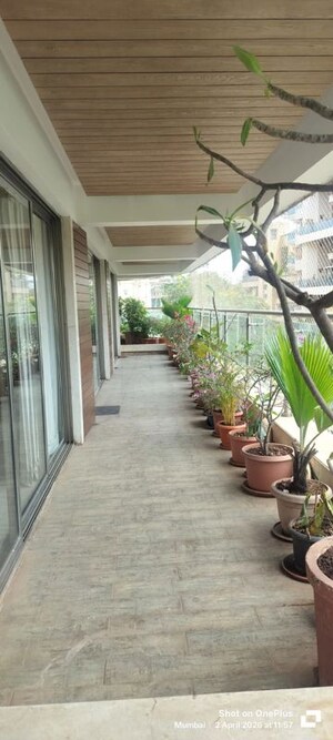 Balcony in 3 BHK Apartment at H&M Tower, Bandra West – for Rent