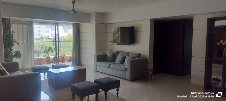 Living Room, h-m-tower 3 Bedroom 2800 Sq.Ft. Apartment In Bandra West Mumbai 10391351