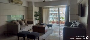 Living Room in 3 BHK Apartment at H&M Tower, Bandra West – for Rent