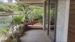 Balcony in 3 BHK Apartment at H&M Tower, Bandra West – for Rent