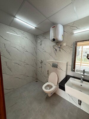Bathroom in 3 BHK Apartment at Omaxe Lake, North Mullanpur – for Rent