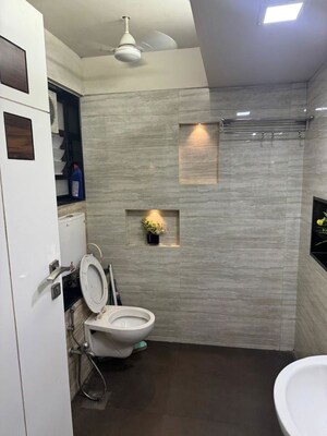 Bathroom in 3 BHK Apartment at Jai Bhavani Nagar – for Rent