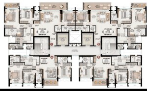 Floor Plan in 3 BHK Apartment at Nahar Amrit Shakti, Chandivali – for Sale