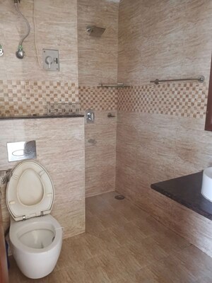 Bathroom in 1 BHK Builder Floor at Lajpat Nagar I – for Rent
