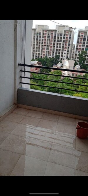 Balcony in 3 BHK Apartment at Manav Silver Skyscapes, Wakad – for Rent