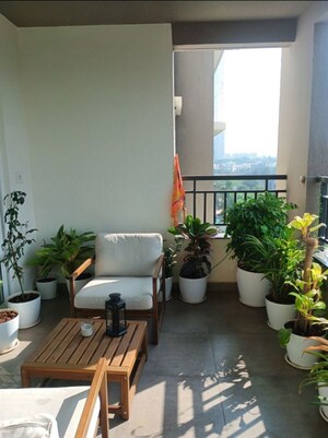 Balcony in 3 BHK Apartment at ASBL Spire, Kokapet – for Rent