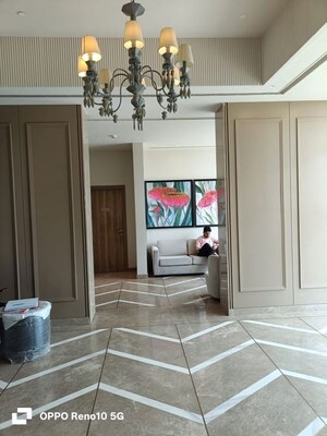 Living Room in 4 BHK Apartment at Godrej Woods, Sector 43 – for Rent