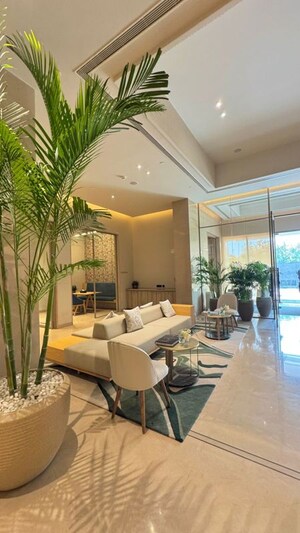 Living Room in 3 BHK Apartment at Godrej Woods, Sector 43 – for Rent