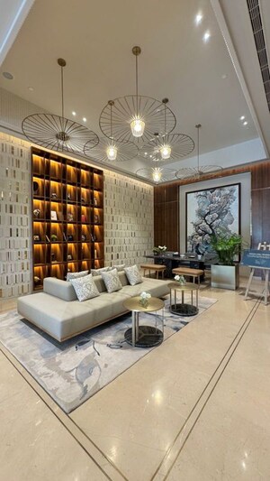Building Lobby in 3 BHK Apartment at Godrej Woods, Sector 43 – for Rent