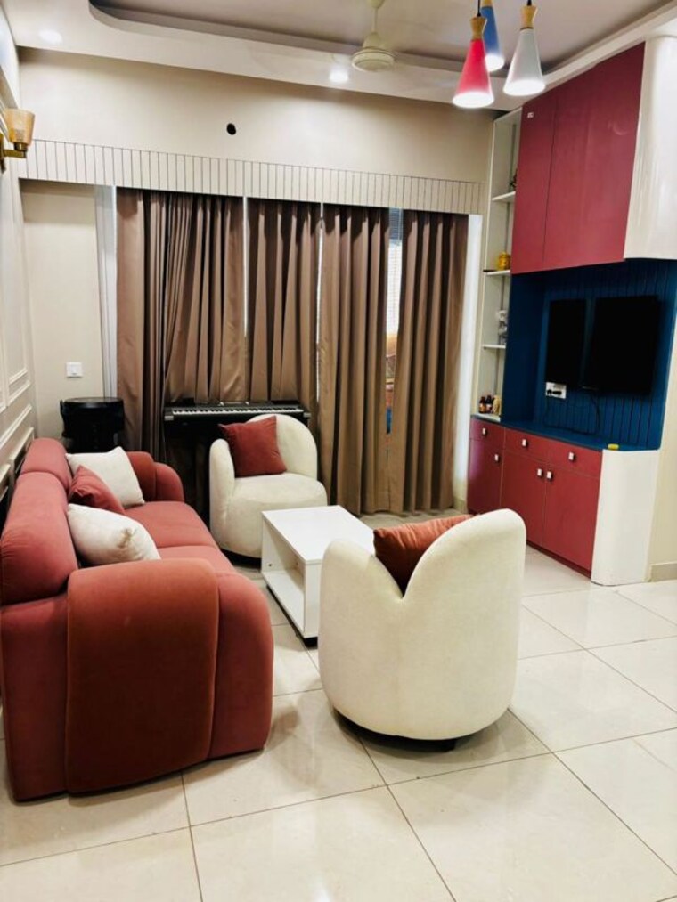 Living Room, defence-empire 4 Bedroom 400 Sq.Ft. Apartment In Surajpur Greater Noida 10391606