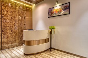 Bathroom in  Office Space at Shilp Epitome, Bodakdev – for Rent