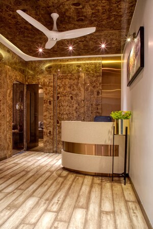 Bathroom in  Office Space at Shilp Epitome, Bodakdev – for Rent