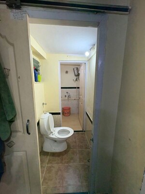 Bathroom in 1 BHK Apartment at MHADA Prakash Cotton Mill, Lower Parel – for Rent