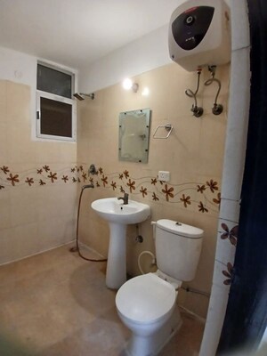 Bathroom in 3 BHK Apartment at Prateek Wisteria, Sector 77 – for Rent