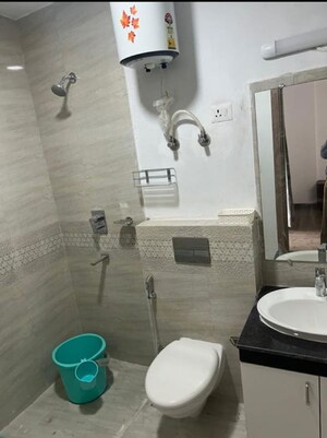 Bathroom in 3 BHK Apartment at Emaar Gurgaon Greens, Sector 102 – for Rent