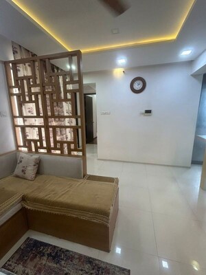 Living Room in 2 BHK Apartment at Saarrthi Skybay, Mahalunge – for Rent