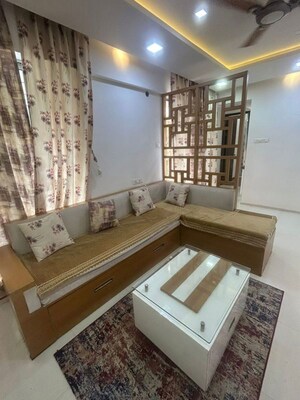 Living Room in 2 BHK Apartment at Saarrthi Skybay, Mahalunge – for Rent