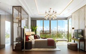 Living Room in 4 BHK Apartment at Piramal Aranya, Byculla – for Rent