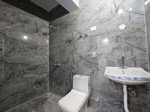 Bathroom in 1 BHK Builder Floor at Saket – for Rent