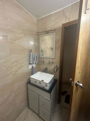 Bathroom in 2 BHK Builder Floor at Malviya Nagar – for Rent