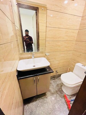 Bathroom in 3 BHK Builder Floor at Paryavaran Complex – for Rent
