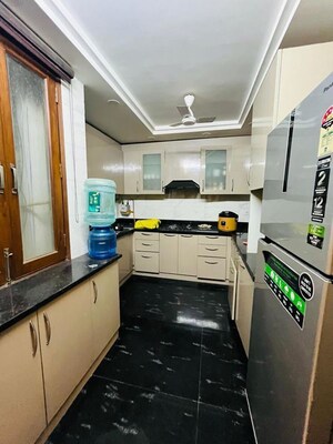 Kitchen in 3 BHK Builder Floor at Paryavaran Complex – for Rent