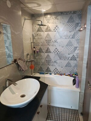 Bathroom in 3 BHK Apartment at Mahagun My Woods, Sector 16c Greater Noida – for Sale