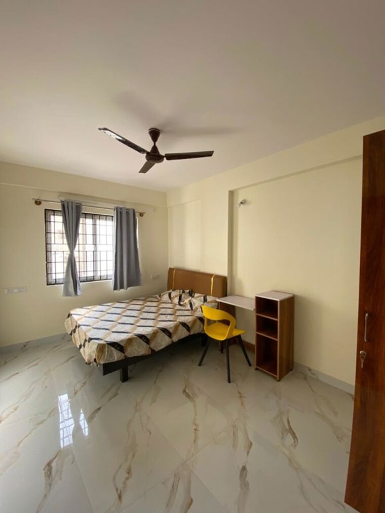 Bedroom, keerthana-residency 1 Bedroom 600 Sq.Ft. Apartment In Kadubeesanahalli Bangalore 10392123
